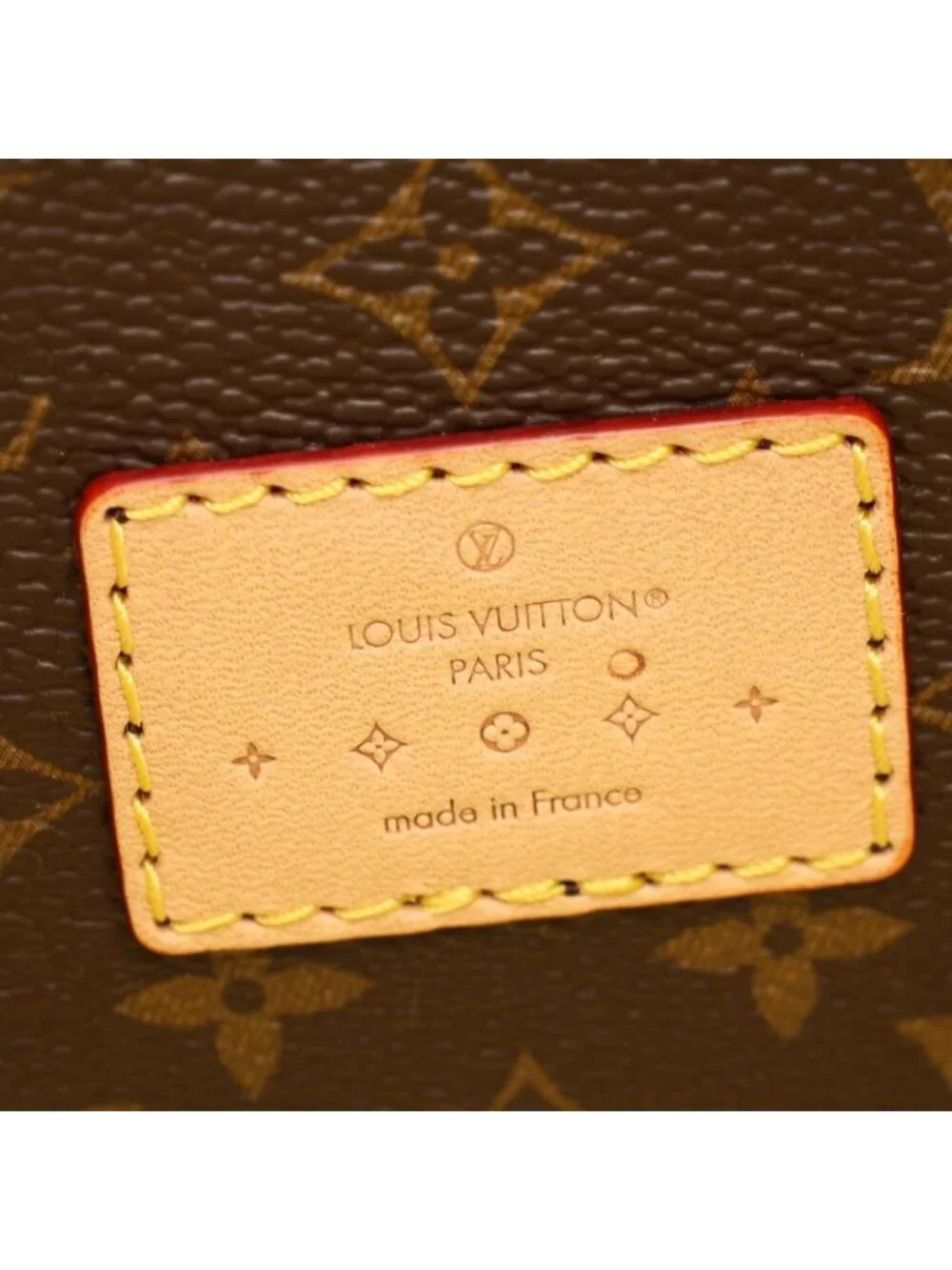 Louis Vuitton Handbag Croissant PM Monogram Vernis 2-Way Patent Yellow Leather